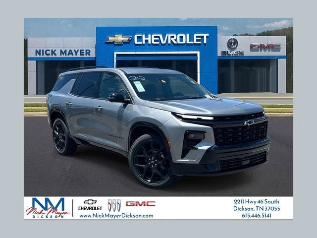2026 Chevrolet Traverse RS in Sterling Gray Metallic — front three-quarter view