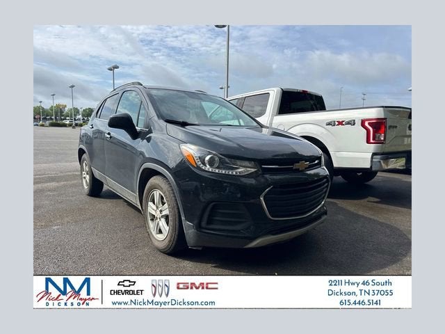 2020 Chevrolet Trax LT in Mosaic Black Metallic — front three-quarter view