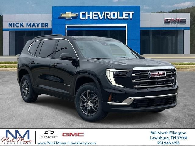 2026 GMC Acadia Elevation in Ebony Twilight Metallic — front three-quarter view