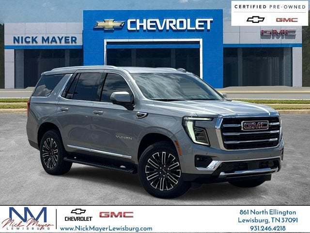 2025 GMC Yukon Elevation in Sterling Metallic — front three-quarter view