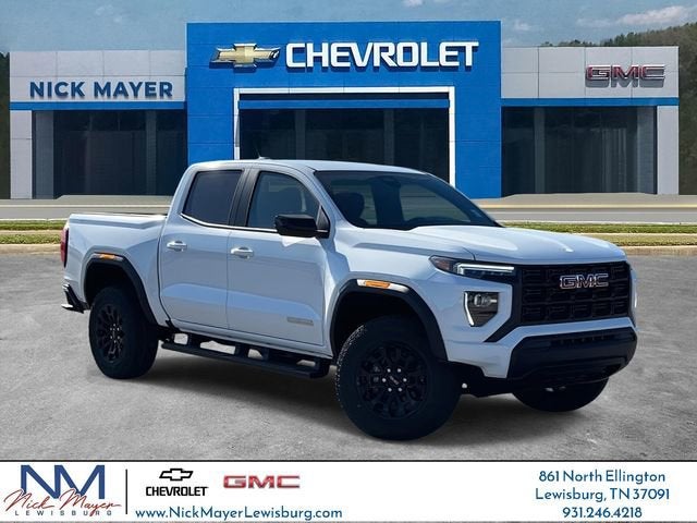 2026 GMC Canyon Elevation in Summit White — front three-quarter view