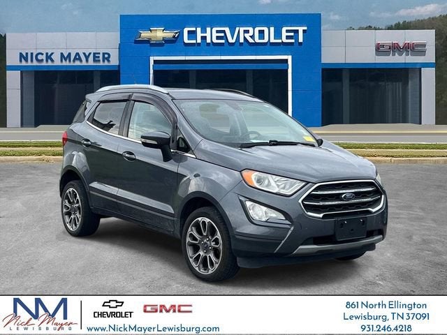 2020 Ford EcoSport Titanium in Gray — front three-quarter view